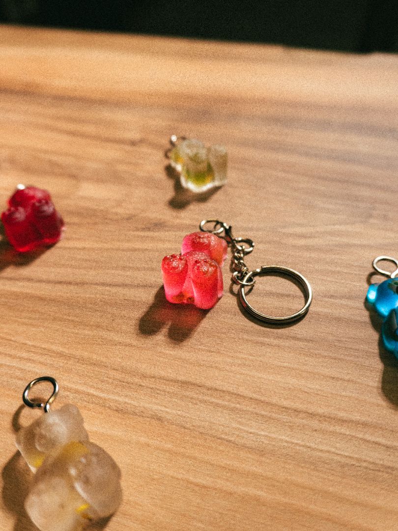 Conscious Bear Keychain Charm